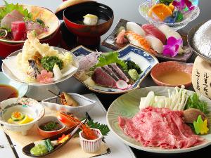 【天ぷらしゃぶしゃぶ会席】～牛しゃぶコース～