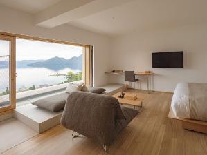洞爺湖・中島を望むレイクビューダブル