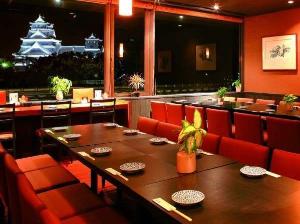 ＜Dining 六花＞レストランから見える熊本城