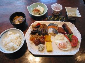 朝食バイキングの例(1)　和食もございます