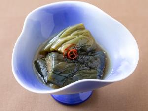 ＜朝食バイキング＞【料理長お手製】肥後ムラサキ茄子の煮浸し　
