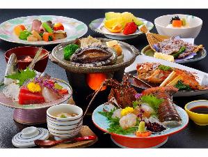 アワビ伊勢海老付会席　鶴海膳
