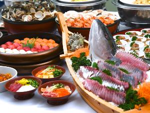 鮮度が自慢の海鮮バイキング