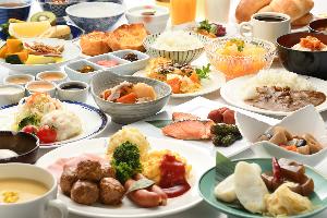 朝食バイキングイメージ※食材にこだわった和洋30種類ものメニューをお楽しみください