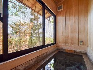 *【半露天風呂付・和洋室スイート・桃】半露天風呂・道後温泉の御湯を引いております。