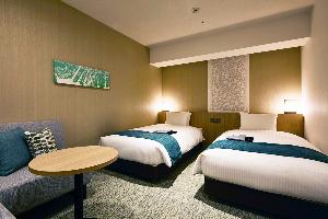 【スーペリアツインルーム】24平米のゆとりある空間。ごゆっくりお寛ぎいただけます。