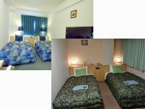  ご旅行に便利な２名１室２ベッドルーム。（上：新館／下：本館）