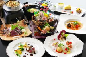 【料亭「思季亭」でいただく秋を味わう和洋会席コース】～和の松本料理長と洋の斎藤料理長のコラボ会席～
