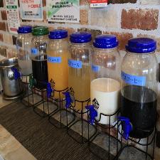 朝食ソフトドリンクコーナー