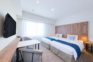 レジデンシャルツイン(2名）23平米<BR>23平米　レジデンシャルツイン シングルベッド2台（ベッド幅110cm) 全室無料Wi-Fi