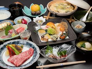 *【伊予牛ステーキ会席】ご当地の味覚伊予牛ステーキをボリュームたっぷり100gご提供いたします。
