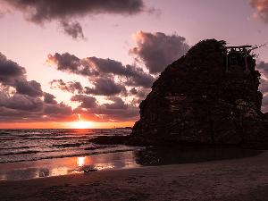 ◆稲佐の浜 -夕陽- ◆