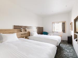 デラックスツイン<BR>(お部屋の広さ：25.2平米ベッド幅120cm）