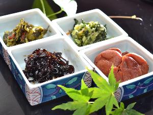 ≪朝食バイキング≫ご飯のおともはお茶漬けでもお楽しみください。