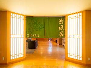 【大浴場：岩風呂】入口