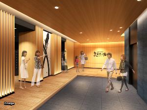 エントランス / 2,000平米の大規模温泉施設