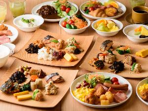 朝食ビュッフェ