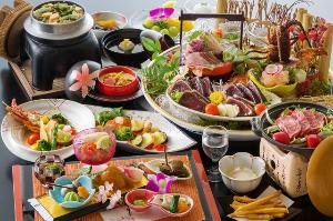 皿鉢料理と土佐風会席※イメージとなります。