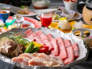料理長オススメ♪おおいた和牛＆赤鶏DE満腹プラン♪おおいた和牛大増量！！これで２名様分！