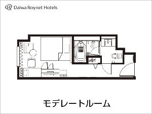モデレートダブルルーム平面図