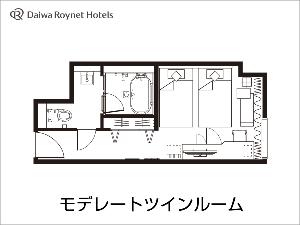 モデレートツインルーム平面図