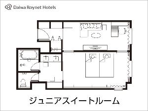 ジュニアスイートルーム平面図