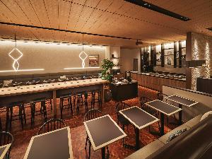 カフェテラス　1階<BR>朝食(7:00-9:30 9：00ラストオーダー)、昼食(11：30-14：30 14:00ラストオーダー/平日のみ)