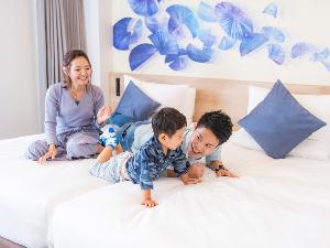 【全室ハリウッドツイン】ベッド同士がくっついているので添い寝のお子様がいても安心