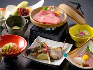 島根和牛の陶板ステーキプラン例