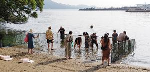 夏季イベント　魚のつかみどり