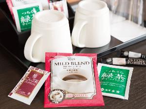 コーヒー・緑茶・梅こぶ茶