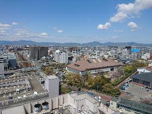 西側客室からの景観