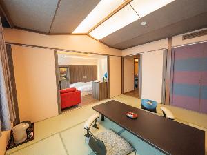 【特別室LOHASpa Aタイプ】落ち着いた色合いの空間の中、おくつろぎ下さい