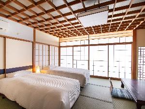 【お部屋】和室(ツインベッド)/バス・トイレ付/3名迄◆