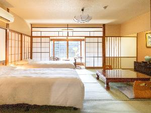 【お部屋】露天風呂付/和室(ツインベッド)◆