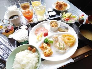 エリアワン延岡特製朝食　おかわりも可能ですので、おなかいっぱいお召し上がり頂けます。