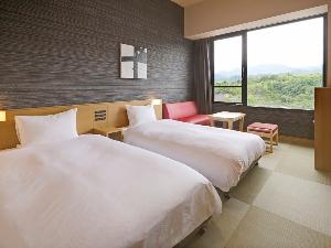 ＜客室＞ツイン◇禁煙【山側】（21.1～23.5平米・ベッド幅110cm）