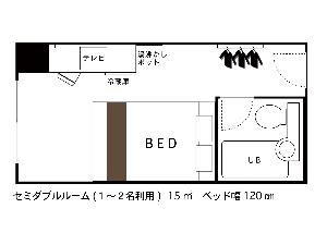 ＜間取り図＞セミダブル