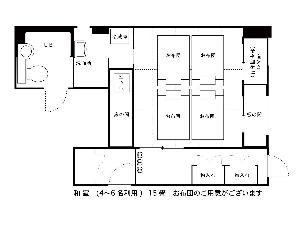 ＜間取り図＞和室１５畳