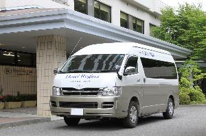 送迎サービス<BR>河口湖駅・富士急ハイランド高速バス停（到着されましたらご連絡をお願いいたします。<BR>14：00～20：00