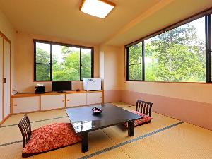 【さゆり亭】和室8畳<BR>和室、または和洋室（和室+ツインベット）のバス無トイレ付のお部屋でご用意いたします。