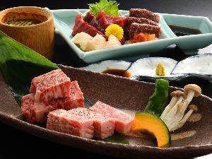 【和牛と馬刺しの創作会席膳】