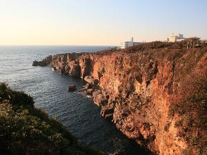 夕景　三段壁