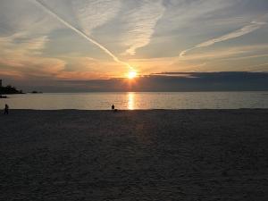 夕景　白良浜