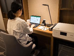 【客室】シングル(Biz style)・ビジネス利用に最適な環境です。
