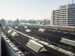 【施設】廊下景色・廊下からトレインビューをお楽しみいただけます。