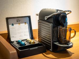 【備品】デラックスツイン・デラックスツインにはネスプレッソのコーヒーメーカがございます。