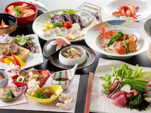 【土佐あけぼの会席】土佐の春食材を満喫！絶品の土佐あかうしに伊勢海老、初鰹や旬のユメカサゴを堪能