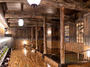 ぽんの湯1(ハコビバ内にあるゴールドジムと共用の大浴場)
