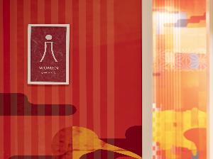 2Fトイレ壁面(女)1Fのトイレとは違う北海道をイメージした壁絵